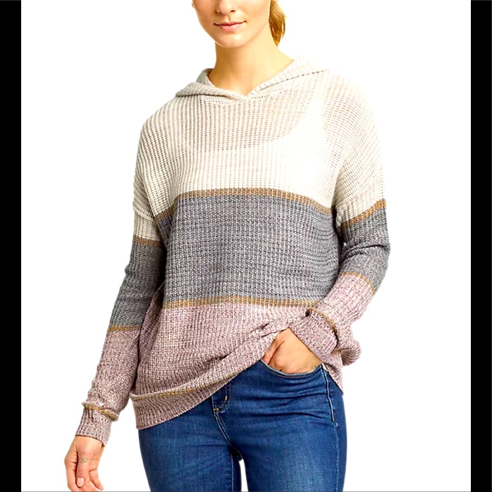 NWT Eddie Bauer Color Blocked Sweater